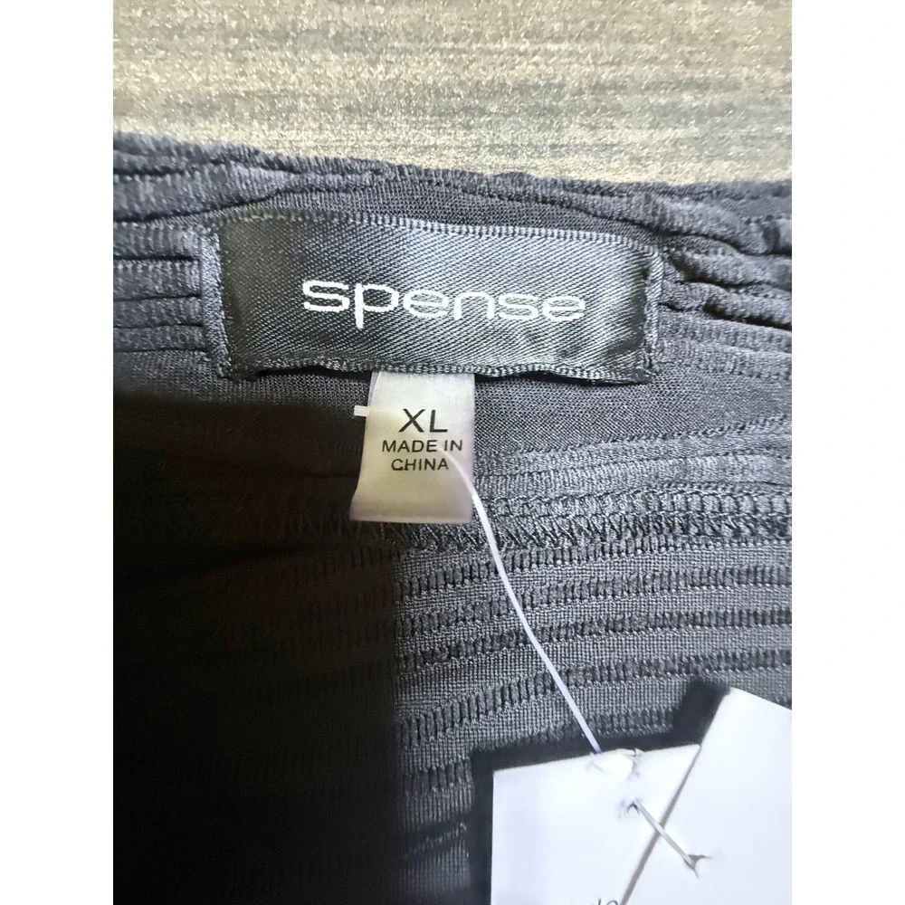 Spense Black Textured Pencil Skirt‎ Fitted Career Wear XL